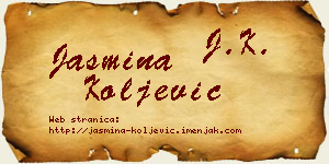 Jasmina Koljević vizit kartica